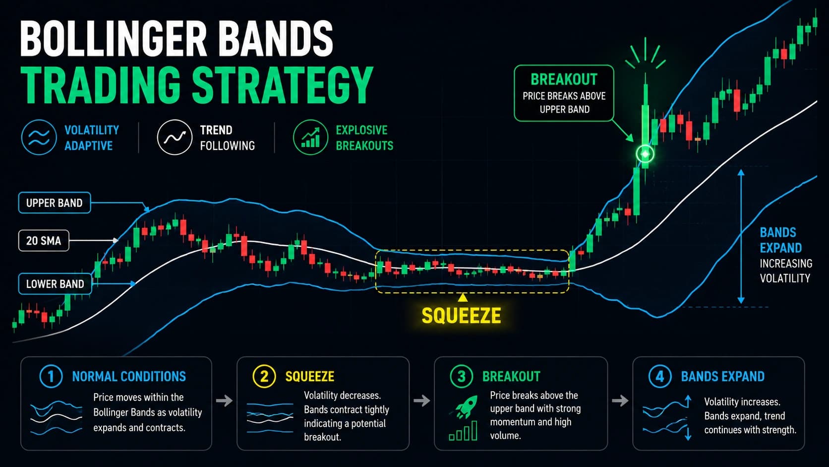 Bollinger Bands Trading Strategy: The Complete Guide for Stock Traders (2026)