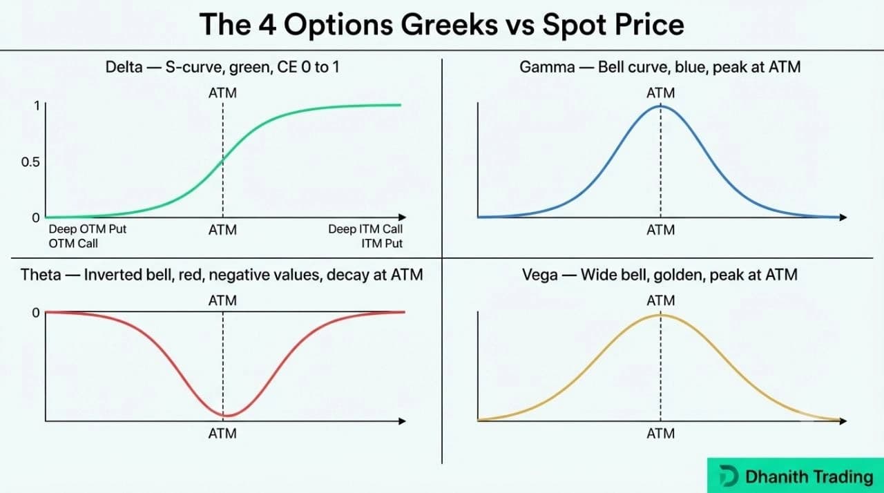 Options Greeks Explained: Delta, Theta, Gamma and Vega Guide